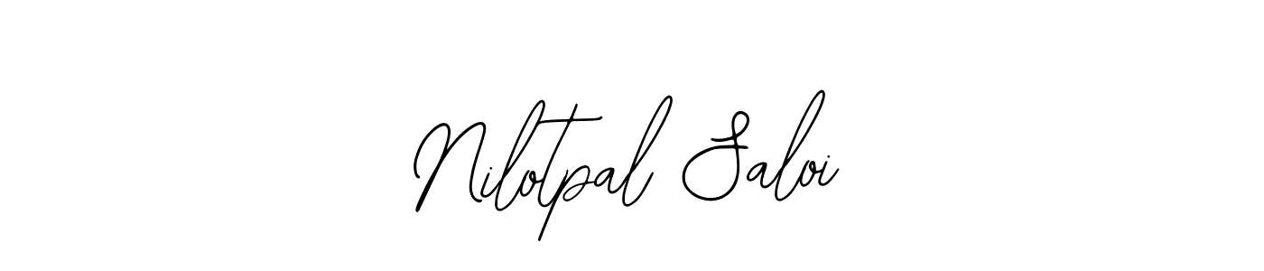 How to Draw Nilotpal Saloi signature style? Bearetta-2O07w is a latest design signature styles for name Nilotpal Saloi. Nilotpal Saloi signature style 12 images and pictures png