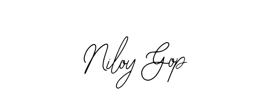 The best way (Bearetta-2O07w) to make a short signature is to pick only two or three words in your name. The name Niloy Gop include a total of six letters. For converting this name. Niloy Gop signature style 12 images and pictures png