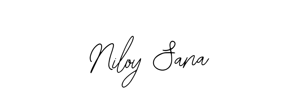 How to make Niloy Sana signature? Bearetta-2O07w is a professional autograph style. Create handwritten signature for Niloy Sana name. Niloy Sana signature style 12 images and pictures png