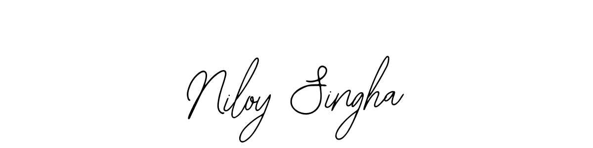The best way (Bearetta-2O07w) to make a short signature is to pick only two or three words in your name. The name Niloy Singha include a total of six letters. For converting this name. Niloy Singha signature style 12 images and pictures png
