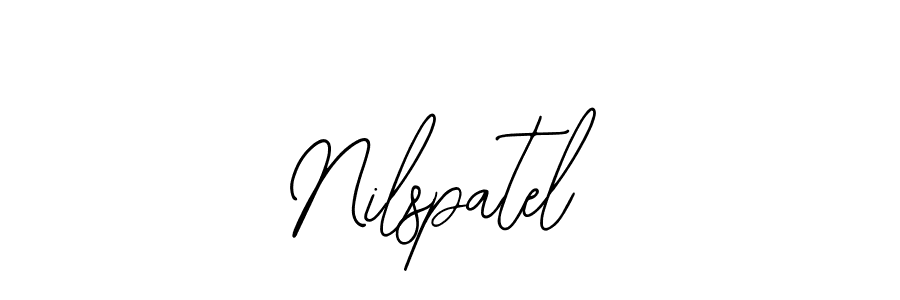 Use a signature maker to create a handwritten signature online. With this signature software, you can design (Bearetta-2O07w) your own signature for name Nilspatel. Nilspatel signature style 12 images and pictures png