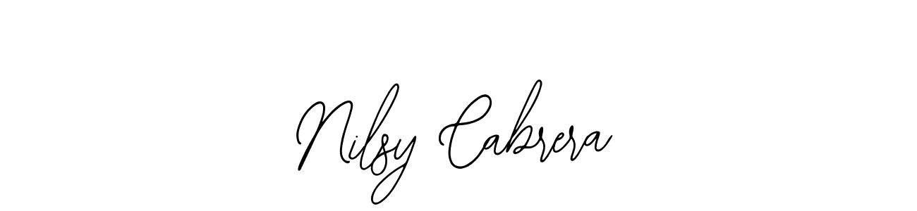 You should practise on your own different ways (Bearetta-2O07w) to write your name (Nilsy Cabrera) in signature. don't let someone else do it for you. Nilsy Cabrera signature style 12 images and pictures png