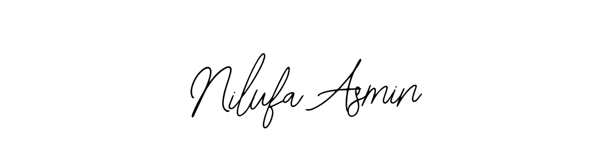 Bearetta-2O07w is a professional signature style that is perfect for those who want to add a touch of class to their signature. It is also a great choice for those who want to make their signature more unique. Get Nilufa Asmin name to fancy signature for free. Nilufa Asmin signature style 12 images and pictures png