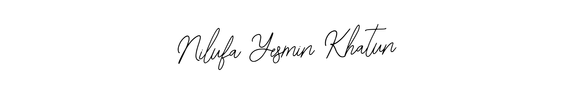 You should practise on your own different ways (Bearetta-2O07w) to write your name (Nilufa Yesmin Khatun) in signature. don't let someone else do it for you. Nilufa Yesmin Khatun signature style 12 images and pictures png