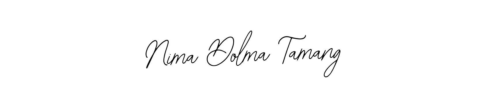 Create a beautiful signature design for name Nima Dolma Tamang. With this signature (Bearetta-2O07w) fonts, you can make a handwritten signature for free. Nima Dolma Tamang signature style 12 images and pictures png