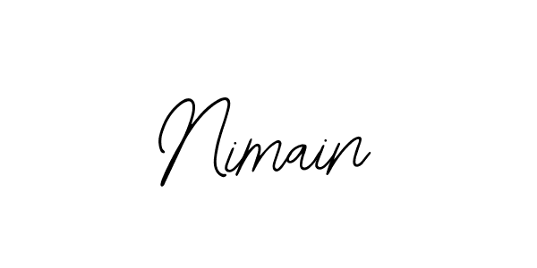 How to make Nimain name signature. Use Bearetta-2O07w style for creating short signs online. This is the latest handwritten sign. Nimain signature style 12 images and pictures png