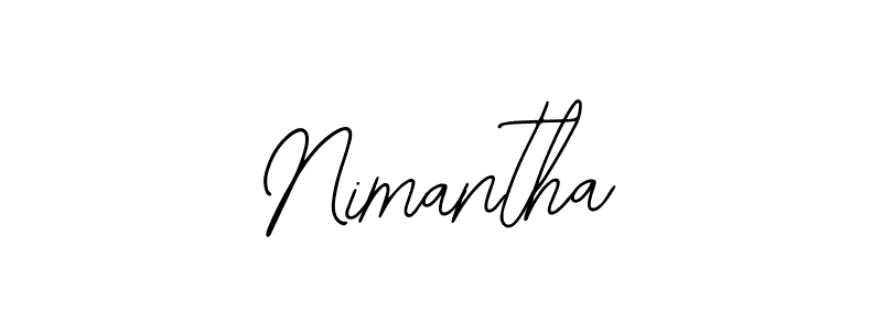 Bearetta-2O07w is a professional signature style that is perfect for those who want to add a touch of class to their signature. It is also a great choice for those who want to make their signature more unique. Get Nimantha name to fancy signature for free. Nimantha signature style 12 images and pictures png