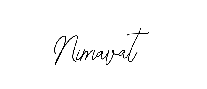 How to make Nimavat name signature. Use Bearetta-2O07w style for creating short signs online. This is the latest handwritten sign. Nimavat signature style 12 images and pictures png
