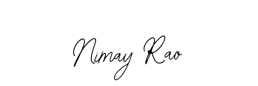 This is the best signature style for the Nimay Rao name. Also you like these signature font (Bearetta-2O07w). Mix name signature. Nimay Rao signature style 12 images and pictures png