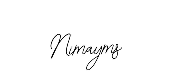 How to make Nimayms signature? Bearetta-2O07w is a professional autograph style. Create handwritten signature for Nimayms name. Nimayms signature style 12 images and pictures png