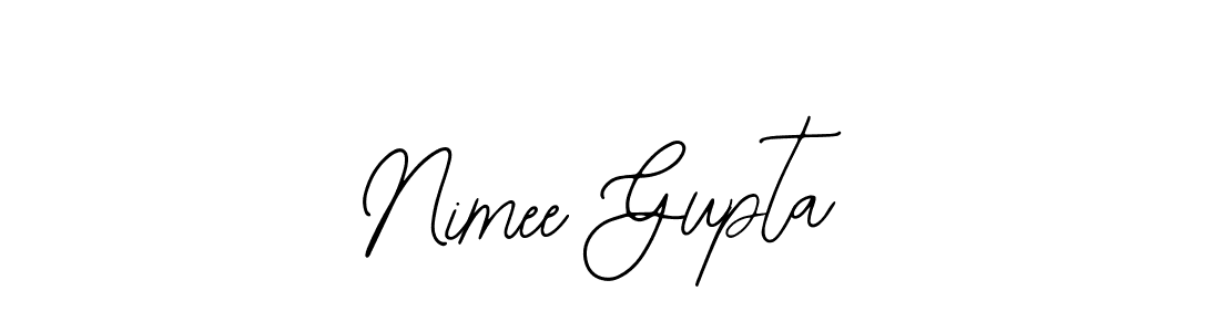 How to make Nimee Gupta name signature. Use Bearetta-2O07w style for creating short signs online. This is the latest handwritten sign. Nimee Gupta signature style 12 images and pictures png