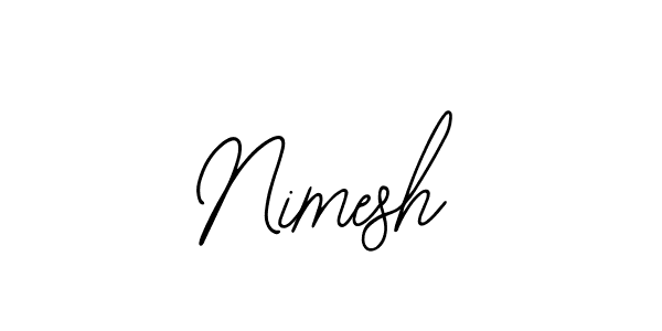 Nimesh stylish signature style. Best Handwritten Sign (Bearetta-2O07w) for my name. Handwritten Signature Collection Ideas for my name Nimesh. Nimesh signature style 12 images and pictures png