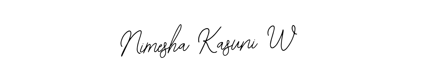 Make a beautiful signature design for name Nimesha Kasuni W. With this signature (Bearetta-2O07w) style, you can create a handwritten signature for free. Nimesha Kasuni W signature style 12 images and pictures png