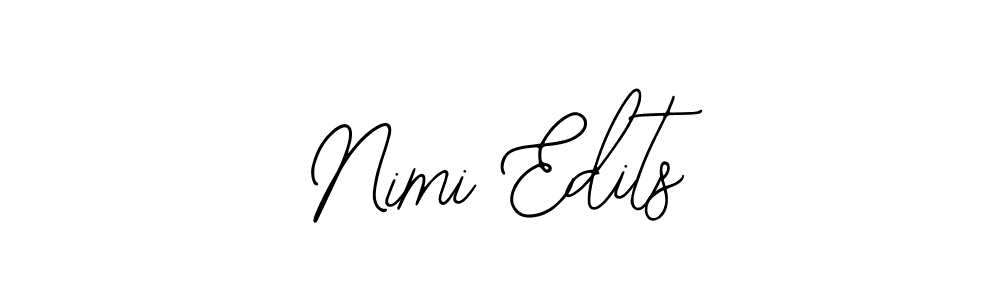 Design your own signature with our free online signature maker. With this signature software, you can create a handwritten (Bearetta-2O07w) signature for name Nimi Edits. Nimi Edits signature style 12 images and pictures png