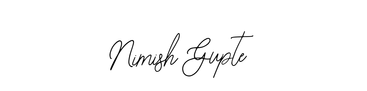 This is the best signature style for the Nimish Gupte name. Also you like these signature font (Bearetta-2O07w). Mix name signature. Nimish Gupte signature style 12 images and pictures png