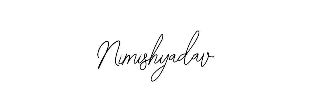 How to make Nimishyadav name signature. Use Bearetta-2O07w style for creating short signs online. This is the latest handwritten sign. Nimishyadav signature style 12 images and pictures png