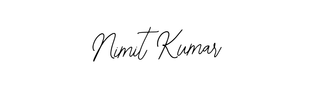 Bearetta-2O07w is a professional signature style that is perfect for those who want to add a touch of class to their signature. It is also a great choice for those who want to make their signature more unique. Get Nimit Kumar name to fancy signature for free. Nimit Kumar signature style 12 images and pictures png