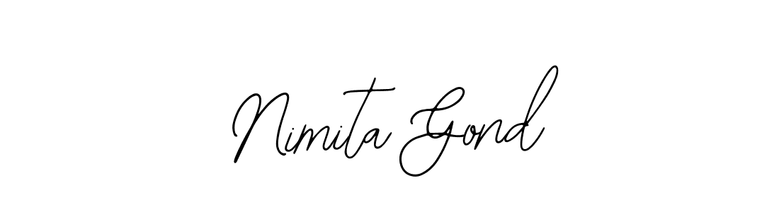Make a beautiful signature design for name Nimita Gond. Use this online signature maker to create a handwritten signature for free. Nimita Gond signature style 12 images and pictures png