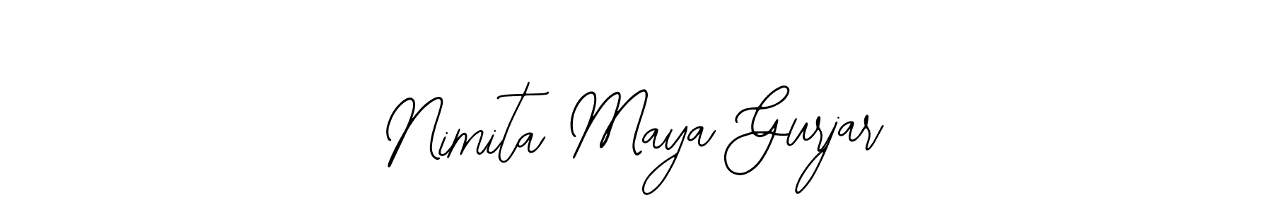 How to make Nimita Maya Gurjar signature? Bearetta-2O07w is a professional autograph style. Create handwritten signature for Nimita Maya Gurjar name. Nimita Maya Gurjar signature style 12 images and pictures png