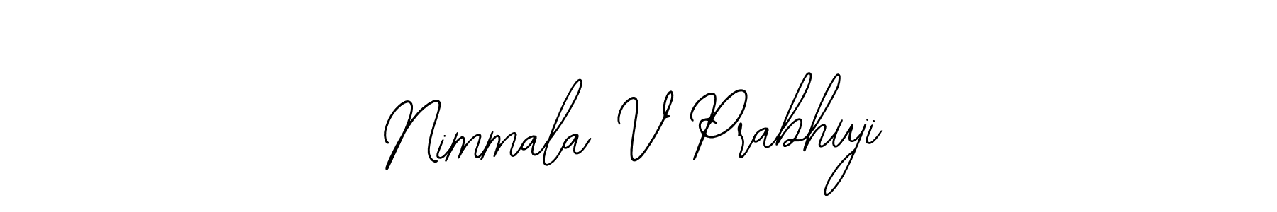 Make a beautiful signature design for name Nimmala V Prabhuji. With this signature (Bearetta-2O07w) style, you can create a handwritten signature for free. Nimmala V Prabhuji signature style 12 images and pictures png