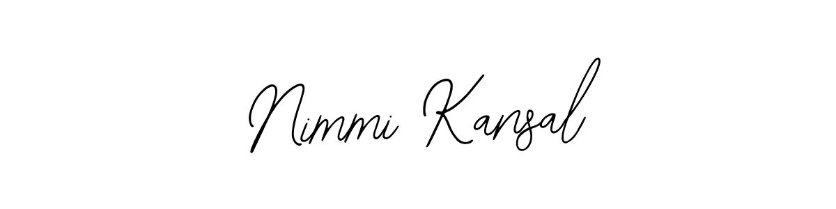 Make a short Nimmi Kansal signature style. Manage your documents anywhere anytime using Bearetta-2O07w. Create and add eSignatures, submit forms, share and send files easily. Nimmi Kansal signature style 12 images and pictures png