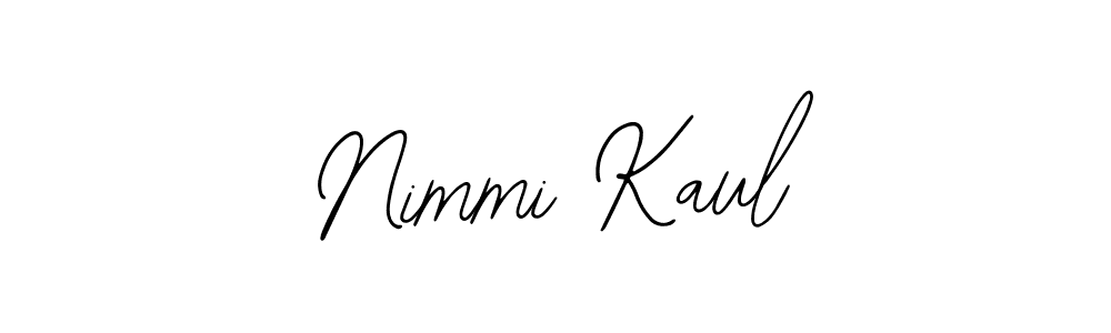 Use a signature maker to create a handwritten signature online. With this signature software, you can design (Bearetta-2O07w) your own signature for name Nimmi Kaul. Nimmi Kaul signature style 12 images and pictures png