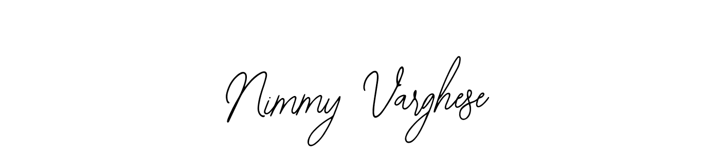 This is the best signature style for the Nimmy Varghese name. Also you like these signature font (Bearetta-2O07w). Mix name signature. Nimmy Varghese signature style 12 images and pictures png