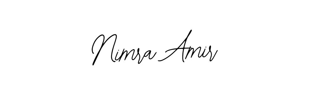 Make a beautiful signature design for name Nimra Amir. With this signature (Bearetta-2O07w) style, you can create a handwritten signature for free. Nimra Amir signature style 12 images and pictures png