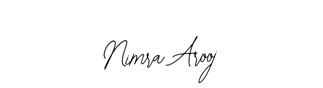 Similarly Bearetta-2O07w is the best handwritten signature design. Signature creator online .You can use it as an online autograph creator for name Nimra Arooj. Nimra Arooj signature style 12 images and pictures png