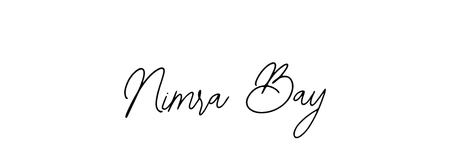 Make a beautiful signature design for name Nimra Bay. With this signature (Bearetta-2O07w) style, you can create a handwritten signature for free. Nimra Bay signature style 12 images and pictures png