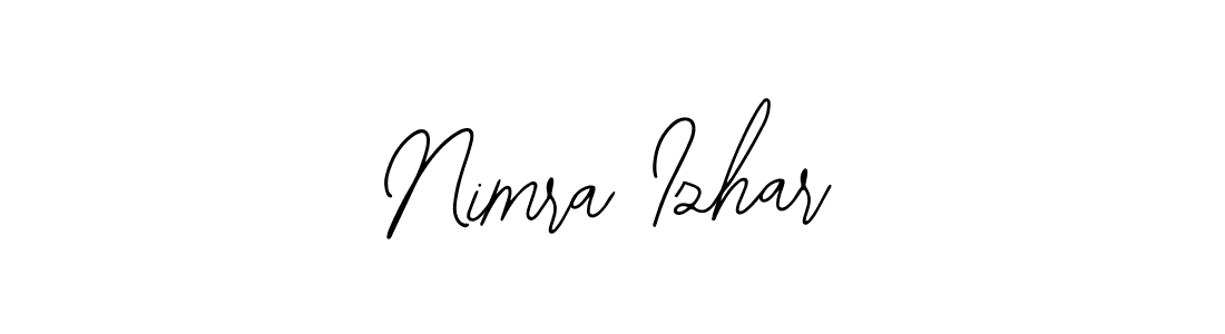 Use a signature maker to create a handwritten signature online. With this signature software, you can design (Bearetta-2O07w) your own signature for name Nimra Izhar. Nimra Izhar signature style 12 images and pictures png