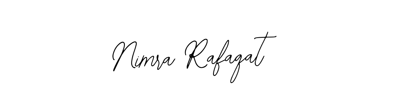 Use a signature maker to create a handwritten signature online. With this signature software, you can design (Bearetta-2O07w) your own signature for name Nimra Rafaqat. Nimra Rafaqat signature style 12 images and pictures png