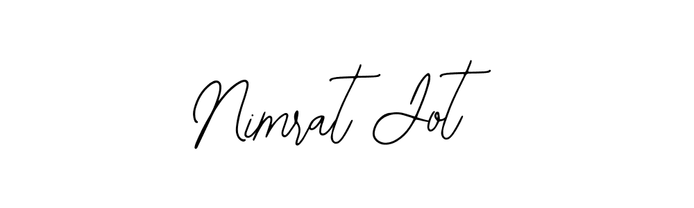 Bearetta-2O07w is a professional signature style that is perfect for those who want to add a touch of class to their signature. It is also a great choice for those who want to make their signature more unique. Get Nimrat Jot name to fancy signature for free. Nimrat Jot signature style 12 images and pictures png
