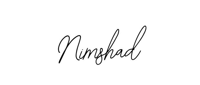 Also we have Nimshad name is the best signature style. Create professional handwritten signature collection using Bearetta-2O07w autograph style. Nimshad signature style 12 images and pictures png