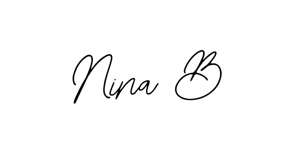 Make a short Nina B signature style. Manage your documents anywhere anytime using Bearetta-2O07w. Create and add eSignatures, submit forms, share and send files easily. Nina B signature style 12 images and pictures png