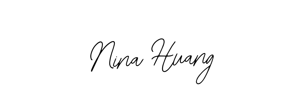 Also You can easily find your signature by using the search form. We will create Nina Huang name handwritten signature images for you free of cost using Bearetta-2O07w sign style. Nina Huang signature style 12 images and pictures png