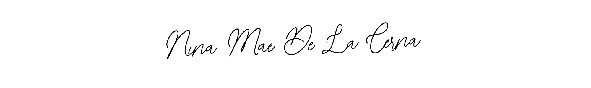Create a beautiful signature design for name Nina Mae De La Cerna. With this signature (Bearetta-2O07w) fonts, you can make a handwritten signature for free. Nina Mae De La Cerna signature style 12 images and pictures png