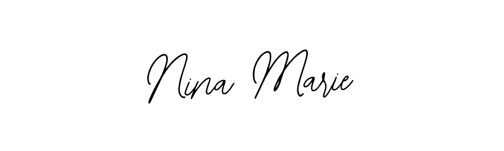 Nina Marie stylish signature style. Best Handwritten Sign (Bearetta-2O07w) for my name. Handwritten Signature Collection Ideas for my name Nina Marie. Nina Marie signature style 12 images and pictures png