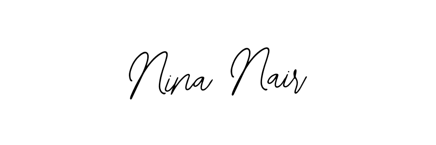 if you are searching for the best signature style for your name Nina Nair. so please give up your signature search. here we have designed multiple signature styles  using Bearetta-2O07w. Nina Nair signature style 12 images and pictures png