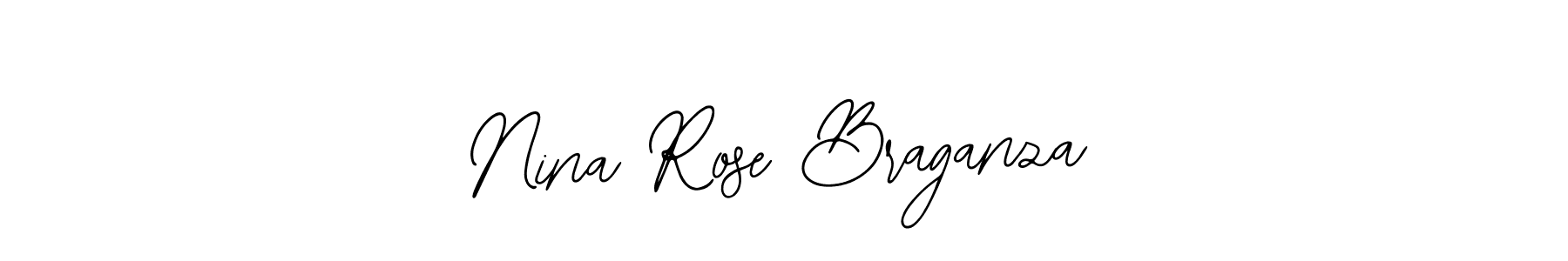 Similarly Bearetta-2O07w is the best handwritten signature design. Signature creator online .You can use it as an online autograph creator for name Nina Rose Braganza. Nina Rose Braganza signature style 12 images and pictures png