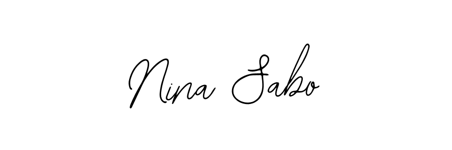 Also You can easily find your signature by using the search form. We will create Nina Sabo name handwritten signature images for you free of cost using Bearetta-2O07w sign style. Nina Sabo signature style 12 images and pictures png