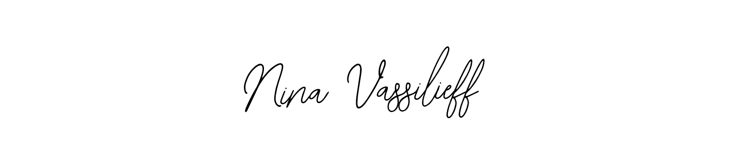 Design your own signature with our free online signature maker. With this signature software, you can create a handwritten (Bearetta-2O07w) signature for name Nina Vassilieff. Nina Vassilieff signature style 12 images and pictures png