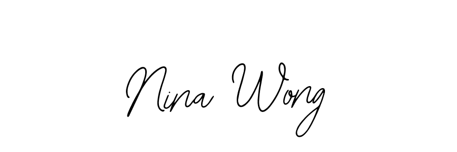 How to make Nina Wong signature? Bearetta-2O07w is a professional autograph style. Create handwritten signature for Nina Wong name. Nina Wong signature style 12 images and pictures png