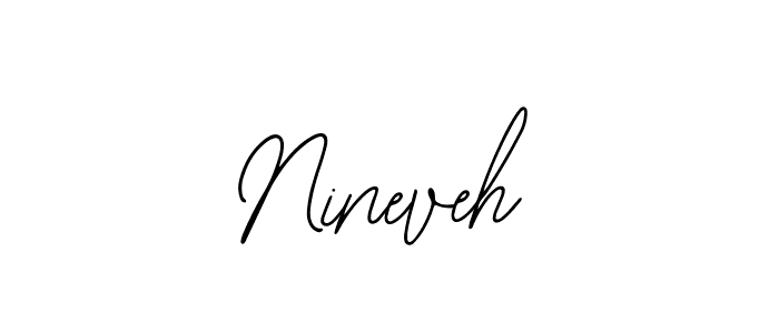 How to Draw Nineveh signature style? Bearetta-2O07w is a latest design signature styles for name Nineveh. Nineveh signature style 12 images and pictures png