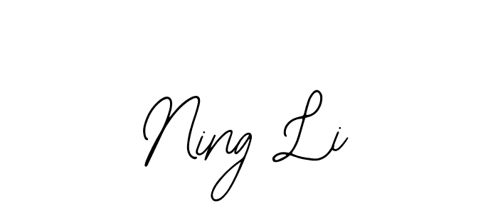 Ning Li stylish signature style. Best Handwritten Sign (Bearetta-2O07w) for my name. Handwritten Signature Collection Ideas for my name Ning Li. Ning Li signature style 12 images and pictures png