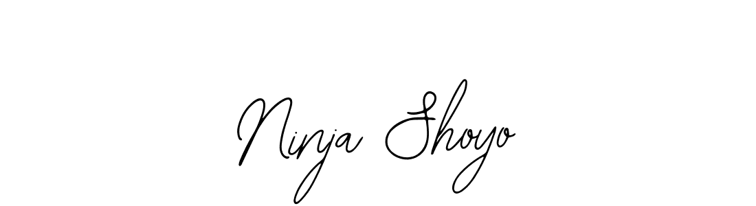 Use a signature maker to create a handwritten signature online. With this signature software, you can design (Bearetta-2O07w) your own signature for name Ninja Shoyo. Ninja Shoyo signature style 12 images and pictures png