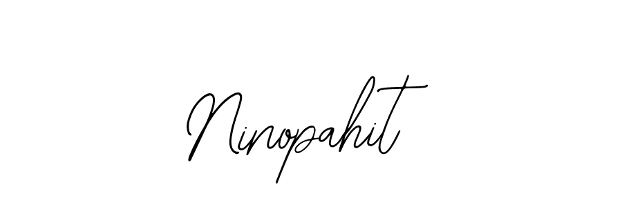 Design your own signature with our free online signature maker. With this signature software, you can create a handwritten (Bearetta-2O07w) signature for name Ninopahit. Ninopahit signature style 12 images and pictures png