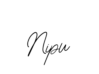 Use a signature maker to create a handwritten signature online. With this signature software, you can design (Bearetta-2O07w) your own signature for name Nipu. Nipu signature style 12 images and pictures png