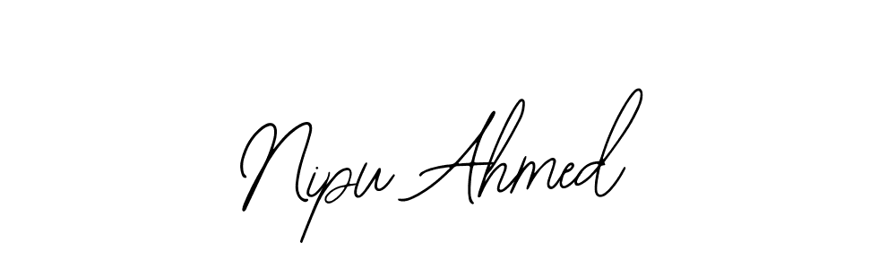 Similarly Bearetta-2O07w is the best handwritten signature design. Signature creator online .You can use it as an online autograph creator for name Nipu Ahmed. Nipu Ahmed signature style 12 images and pictures png