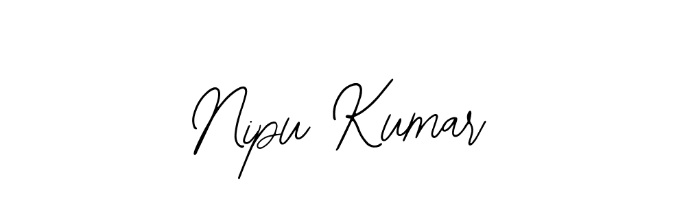 if you are searching for the best signature style for your name Nipu Kumar. so please give up your signature search. here we have designed multiple signature styles  using Bearetta-2O07w. Nipu Kumar signature style 12 images and pictures png